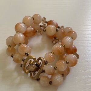 Vintage three-strand Lisner bracelet